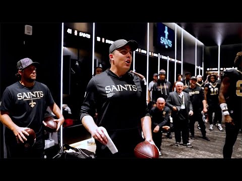 Kellen Moore locker room speech after win vs. Giants | 2025 NFL Week 5