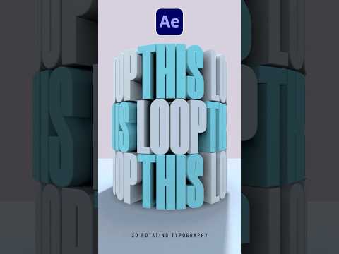 Make 3D Rotating Text in After Effects