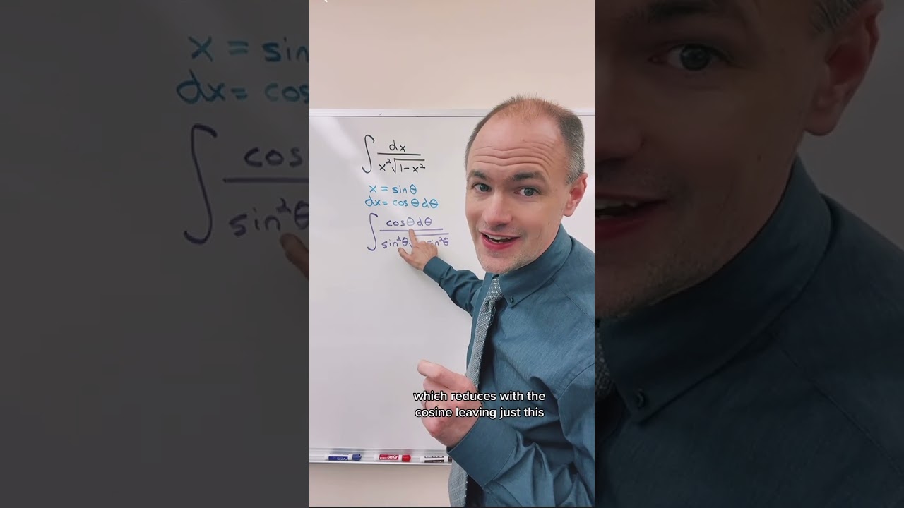 Trigonometric Substitution Basics #shorts