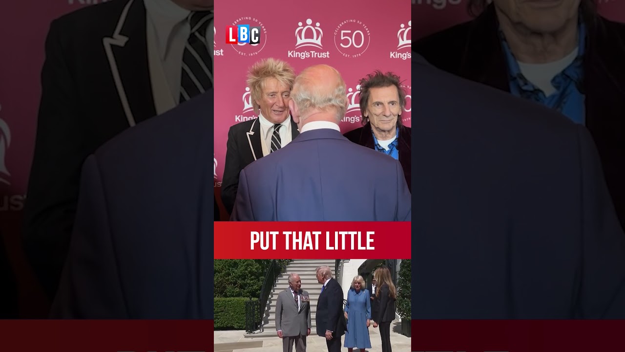 King Charles laughs as Rod Stewart calls Trump 'a little ratbag'
