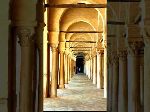 Round or square, every pillar tells a story - 414 columns, one legendary mosque. Kairouan, Tunisia