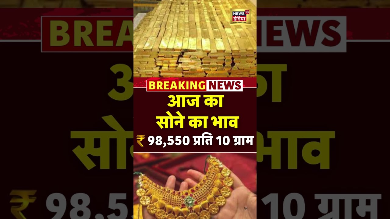 आज का सोने का रेट: भारत, दिल्ली, नोएडा में सोने की कीमतें 📈