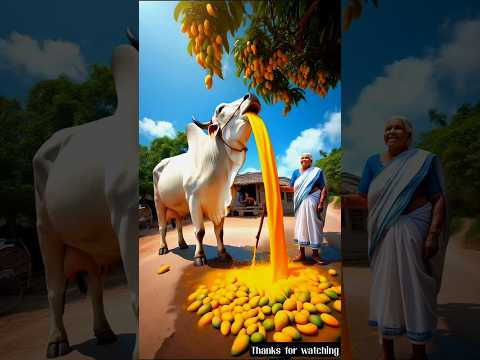 Grandma and the Magical Juice Cow 🥭🍉 | Funny & Emotional Story for Kids#shortvideo #viralvideo#short