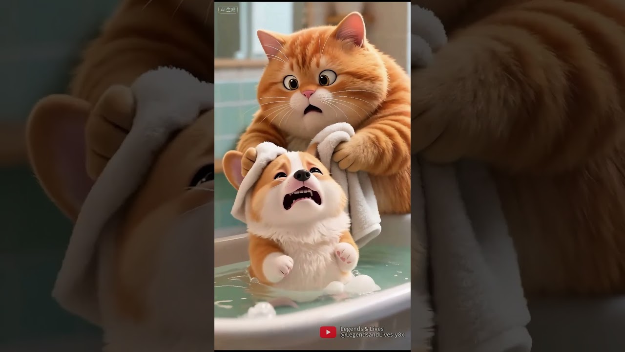 Monkey Blames Corgi, But Cat’s Trap Sends Him Flying! 🐒