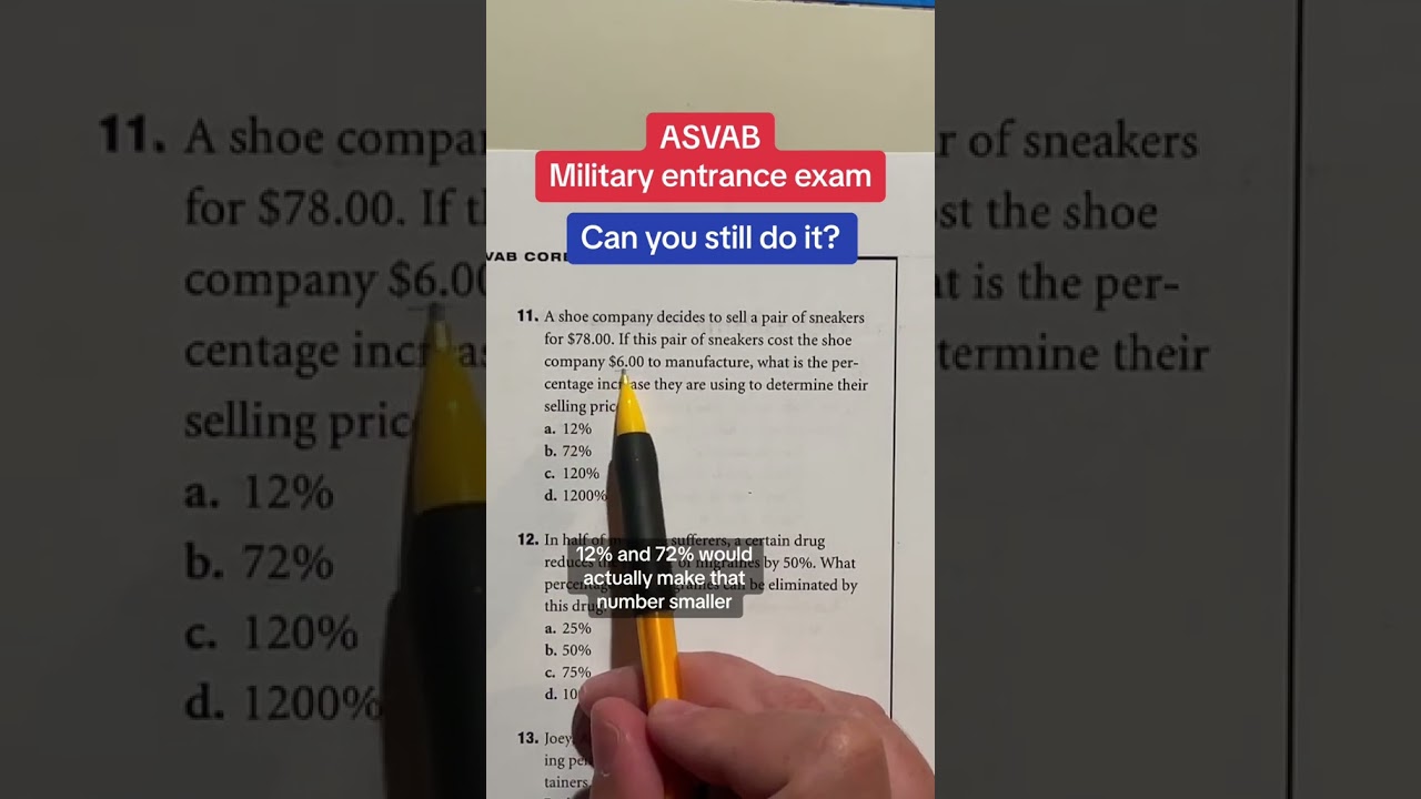 Master ASVAB Arithmetic Reasoning #11 with Clear Explanation π