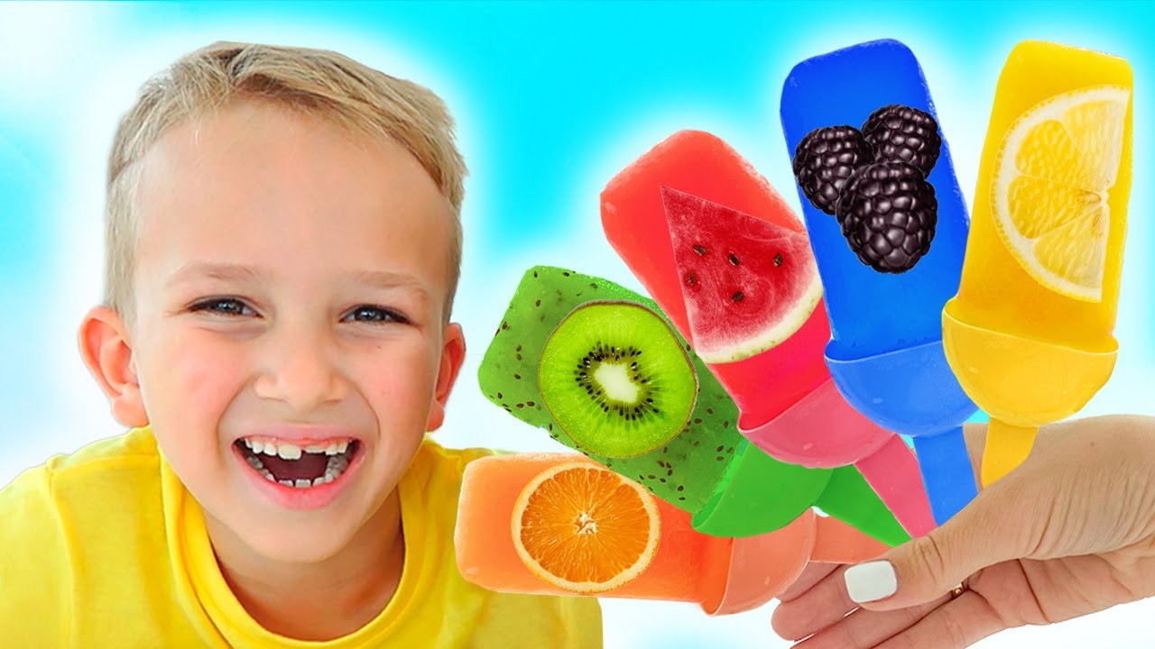 Vlad & Niki Play Cooking Fruit Ice Cream 🍨