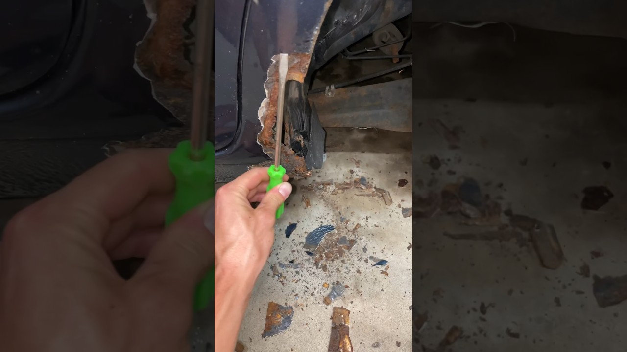 Car Rust Repair with Recycled Metal ♻️