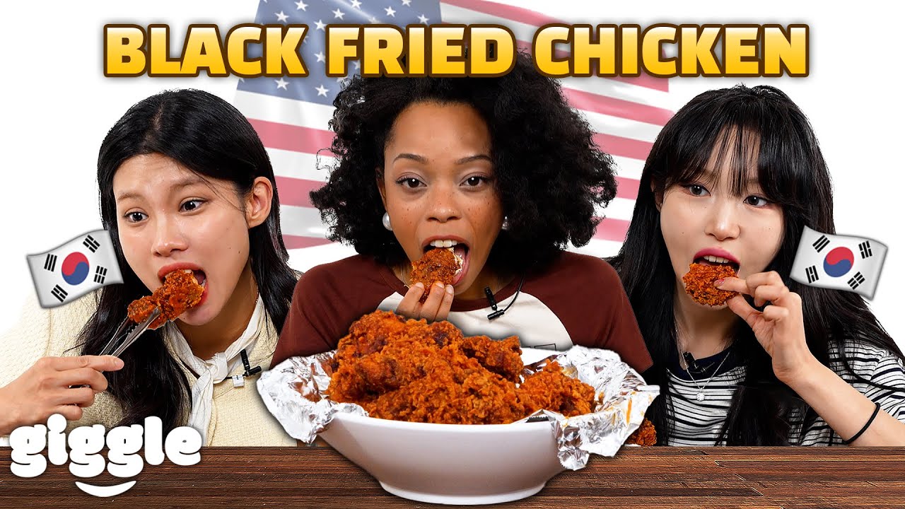 Korean vs Black Fried Chicken Taste Test