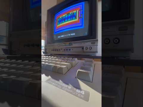 The Print Shop for Commodore 64: Printing a Fall poster with an MPS-801 dot matrix printer #80s