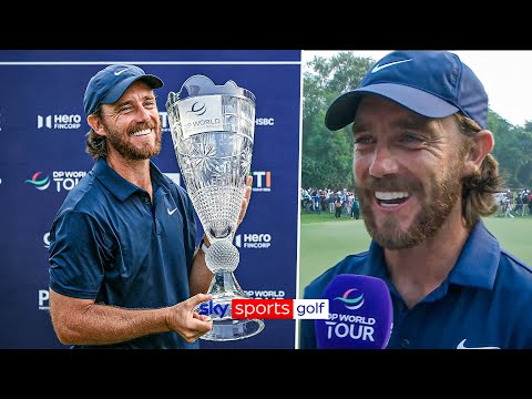 Tommy Fleetwood REACTS to winning the DP World India Championship 🏆🇮🇳