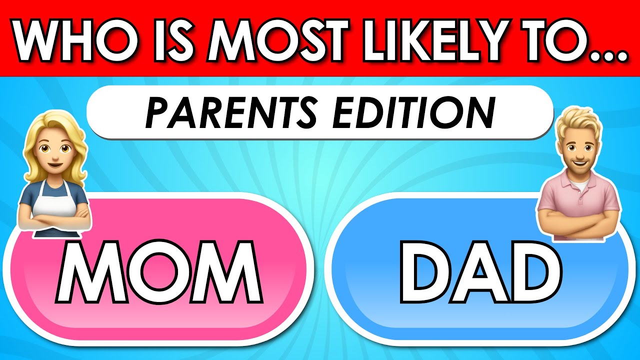 Who Is Most Likely To...? π©π»π¨π» | Parents Edition