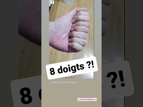 😲Une main avec 8 doigts ?!! #illusion #fake  #magie