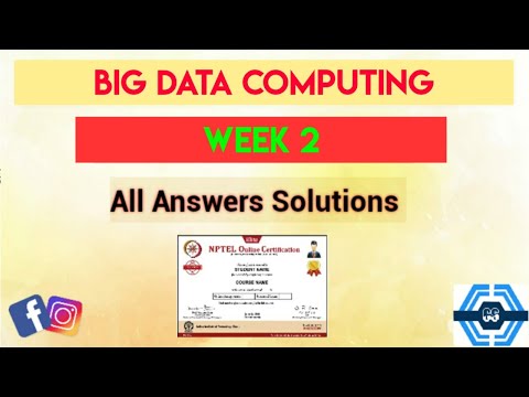 Big Data Computing | Week 2 Answers 2021 | NPTEL ||