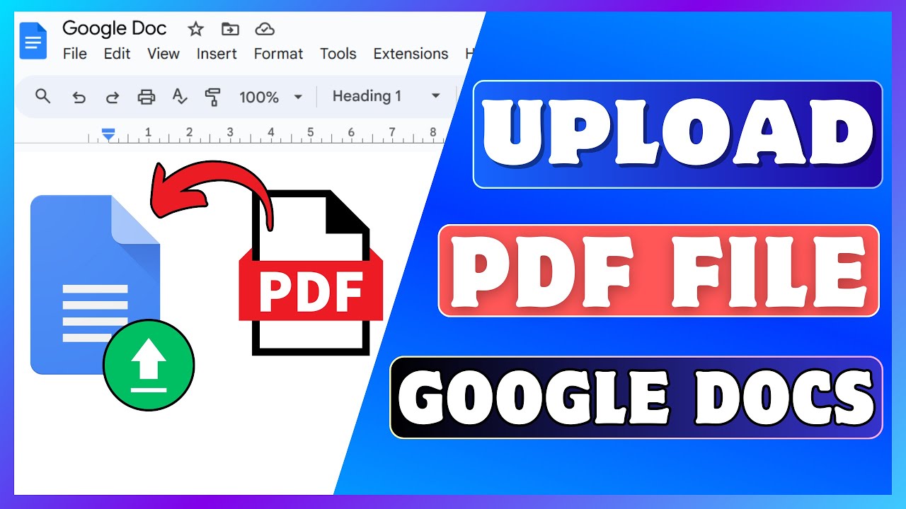 Upload PDFs to Google Docs 📄