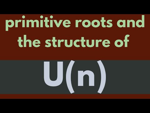 Primitive roots modulo n and the structure of U(n)