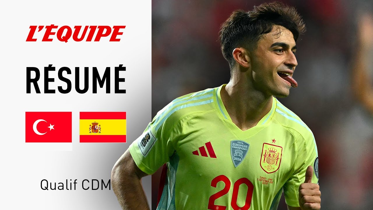 Qualif Mondial 2026 : Espagne écrase la Turquie 6-0 ⚽