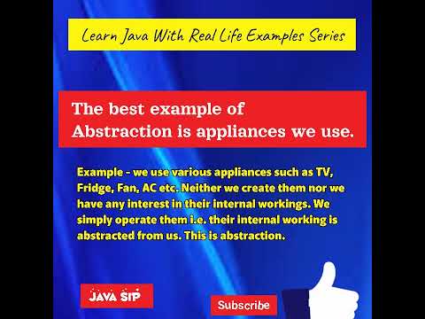Abstraction- Real Life Example 🖥📱@javasip-official