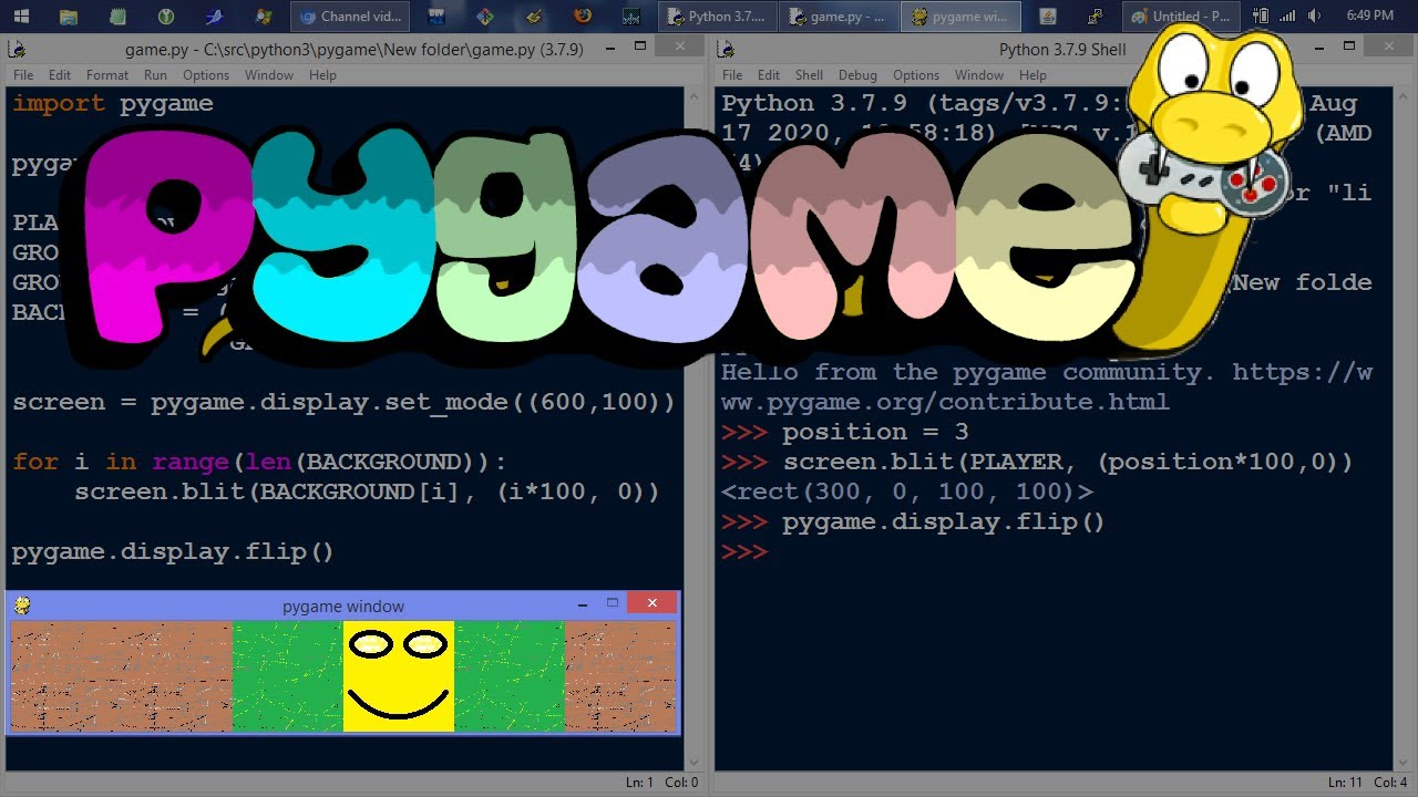 Pygame Tutorial: Moving an Image Across the Screen