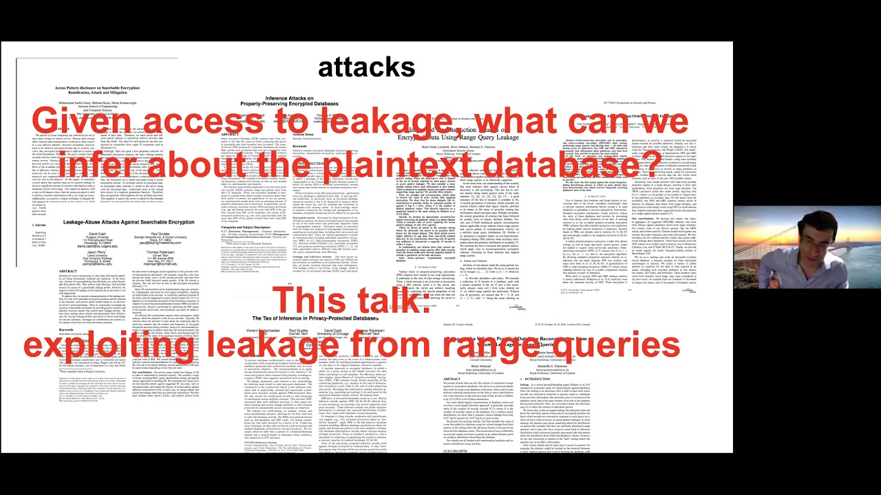 Charalampos Papamanthou Reveals How Leakage Attacks Threaten Encrypted Databases 🔐