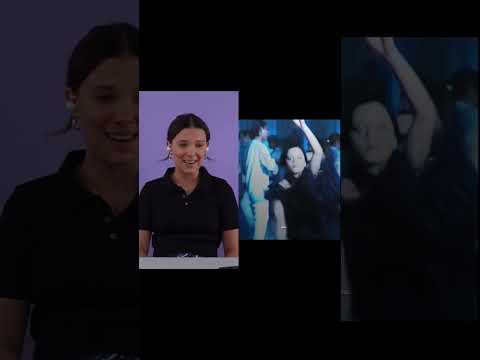 Millie Bobby Brown Reacts To Wednesday Addams Dance | #wednesday
