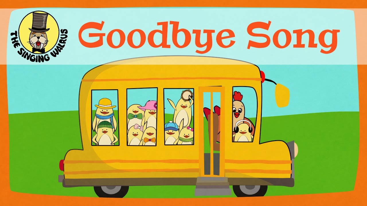 Fun Goodbye Song for Kids 🎶 | The Singing Walrus