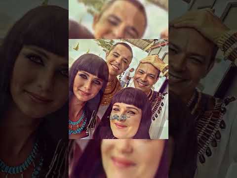 Moisés y los diez mandamientos fotos detrás de cámaras