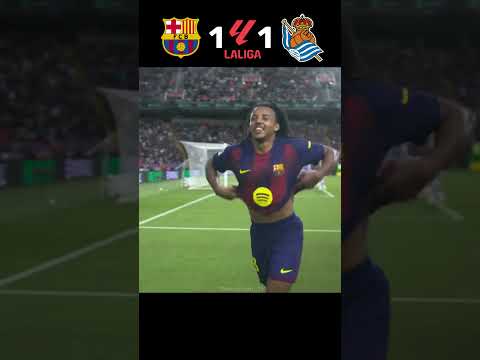 Barcelona vs Real Sociedad 2-1 highlights #football #youtube #shorts