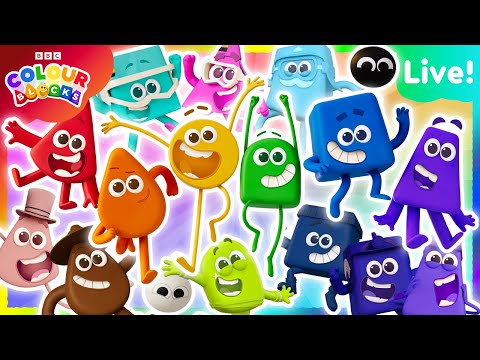 🔴🌈 EVERY Colourblocks Episode Back-to-Back! | Learn Colors | Kids Live Stream | @Colourblocks