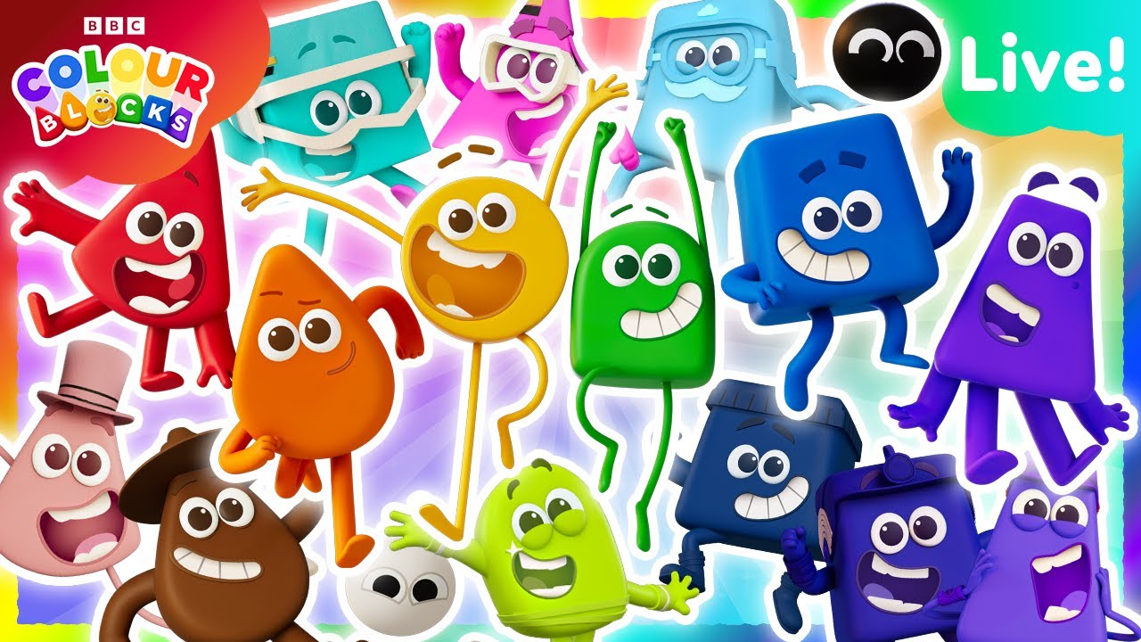 🎨 All Colourblocks Episodes LIVE! Learn Colors in a Fun Marathon for Kids