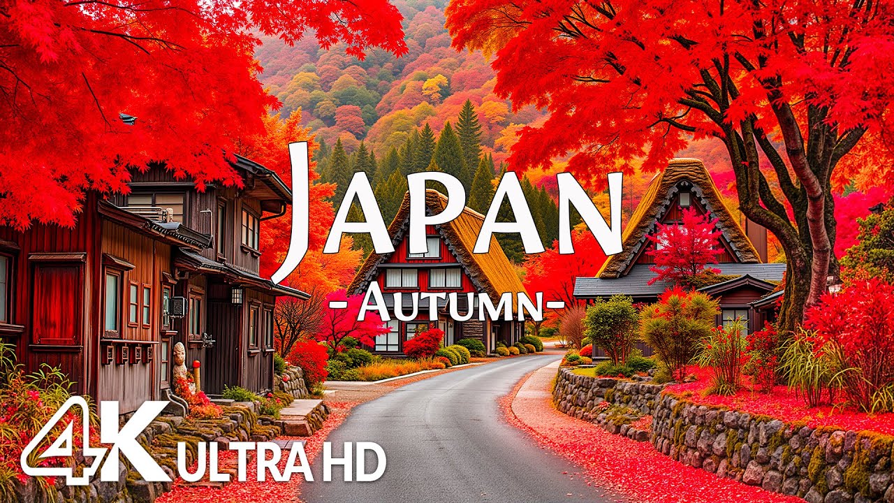 Autumn in Japan 4K UHD 🍁 Scenic Temples & Parks