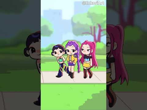 SAJA BOYS MEET HUNTRIX 🦁 - KPOP DEMON HUNTERS ANIMATION