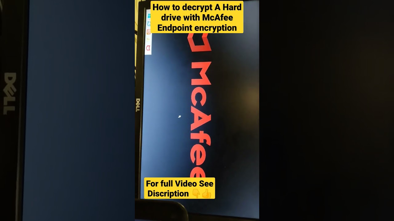 Unlock Your Encrypted Hard Drive with McAfee Decryption π | Step-by-Step Guide