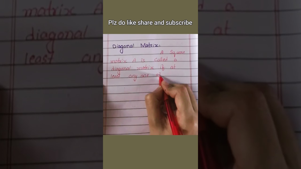 What is a Diagonal Matrix? Example & Explanation