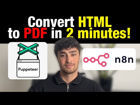 How To Convert HTML to PDF In n8n in under 2 minutes in 2025! (FREE)