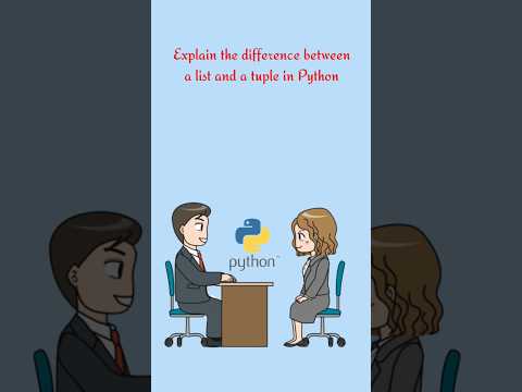 Difference between a list and tuple in Python? #python #interview