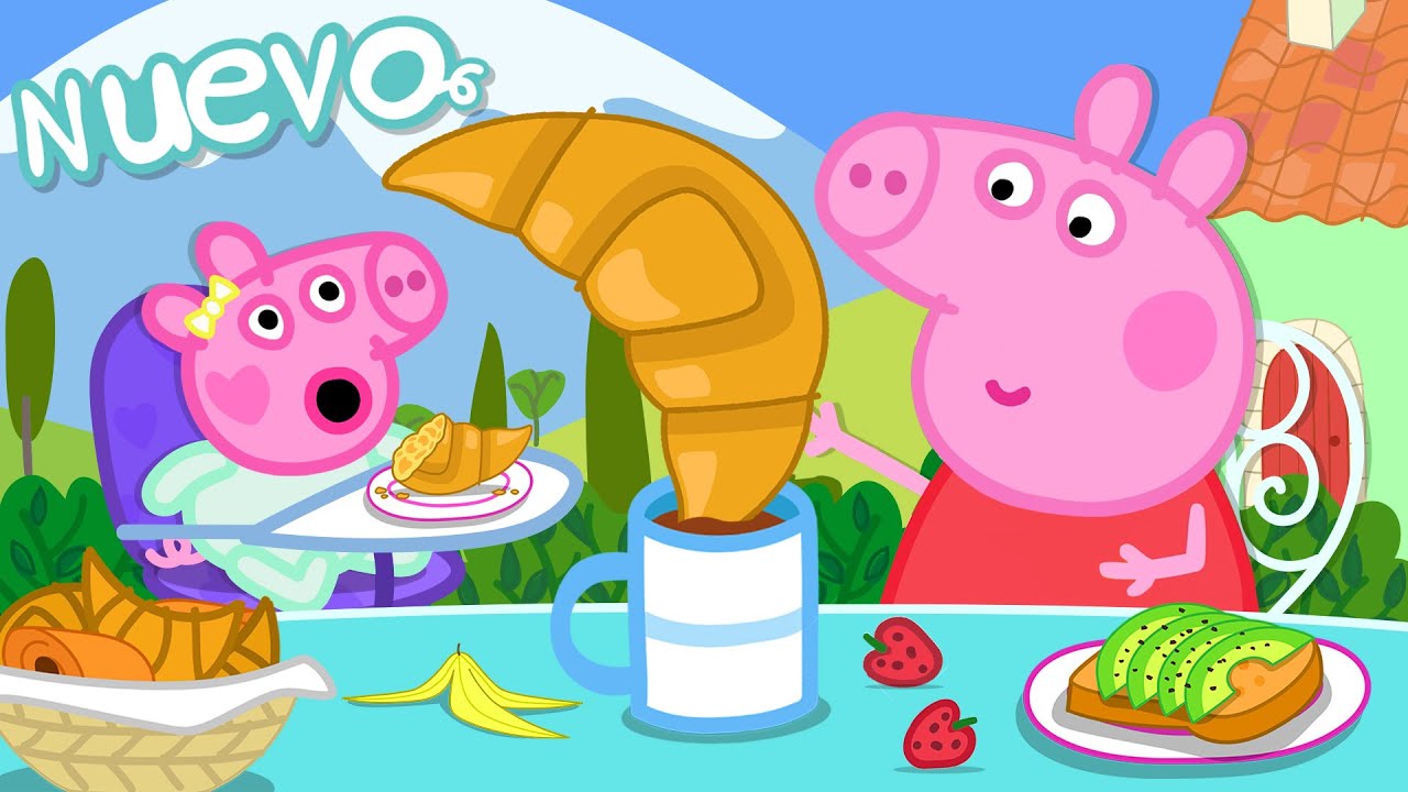 ¡Nuevos Episodios de Peppa Pig! Peppa y su Croissant Gigante 🥐 - Aventuras Divertidas para Niños