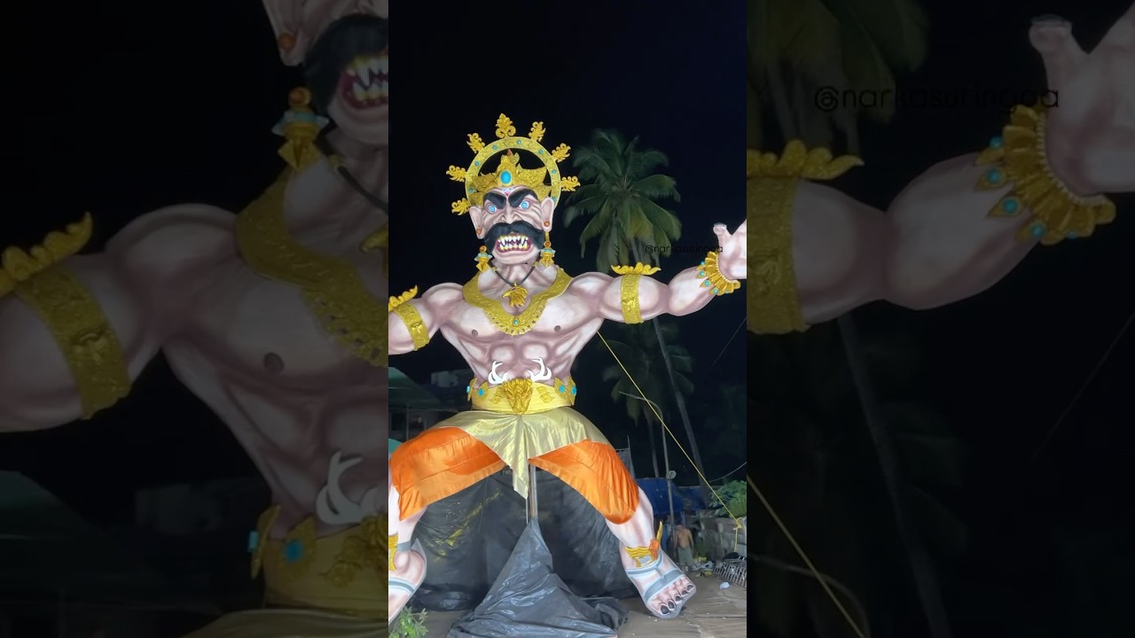 Sketch Vs Sculpture   | Narkasur in Goa | Ravan making | #ravan #narkasur