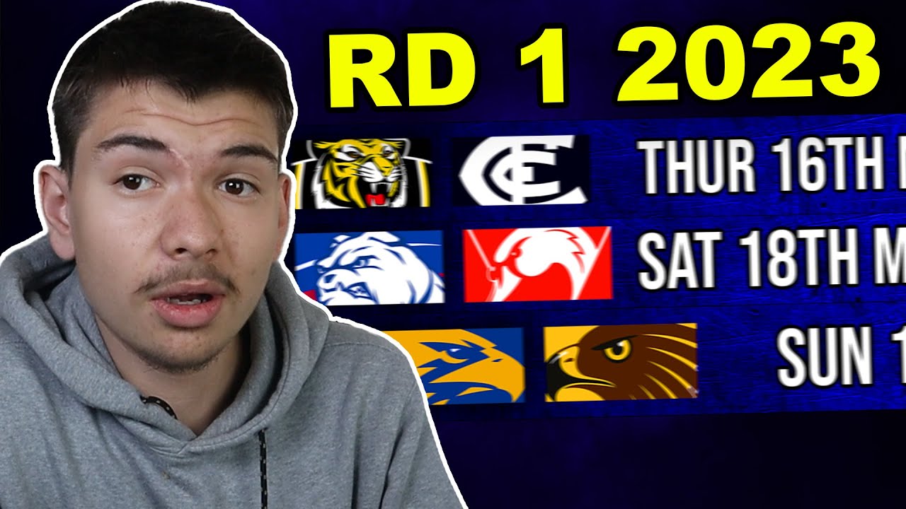 Round 1 2023 AFL Fixture Preview 🏉