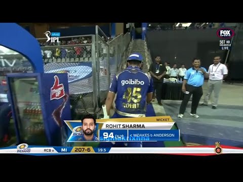 Rohit Sharma's 94(52) vs RCB IPL 2018 Highlights 🏏