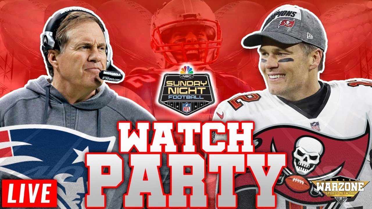 Live: Buccaneers vs Patriots Watch Party 🏈