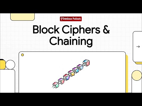 Symmetric-Key Cryptography: Block Ciphers & Chaining @DatabasePodcasts