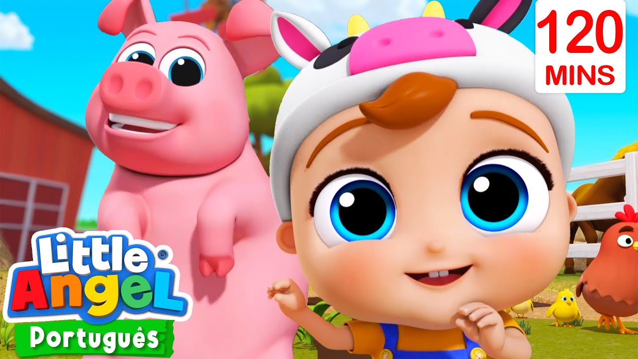 Joãozinho no Sítio do Seu Lobato! | 2 HORAS DE LITTLE ANGEL BRASIL! | Músicas Infantis em Português