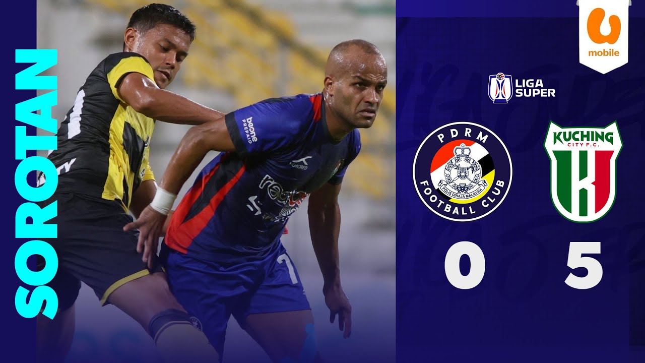 Kuching City FC Dominates PDRM FC with 5-0 Victory | Liga Super 2025/26 Highlights ⚽