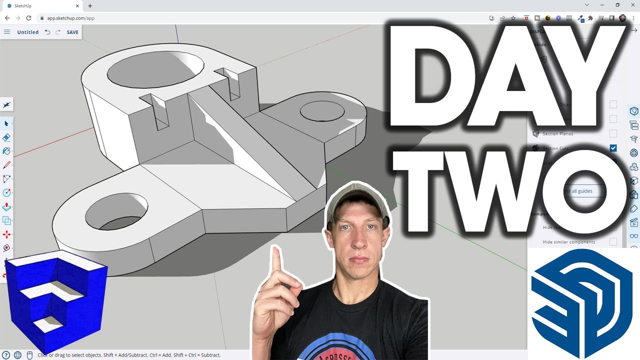 SketchUp in 30 Days: Day 2 - CAD Fitting ๐