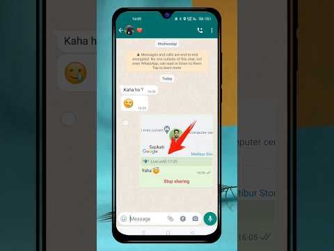 WhatsApp PE Live Location Kaise Send Kare #shorts