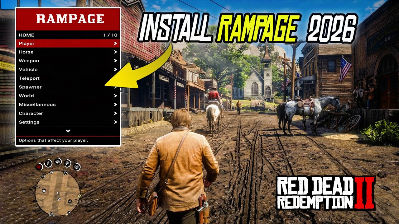 Install Rampage Trainer in RDR2 (100% Working) 🎮