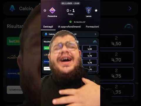 FIORENTINA 0-1 LECCE e si gode 🤤💛❤️