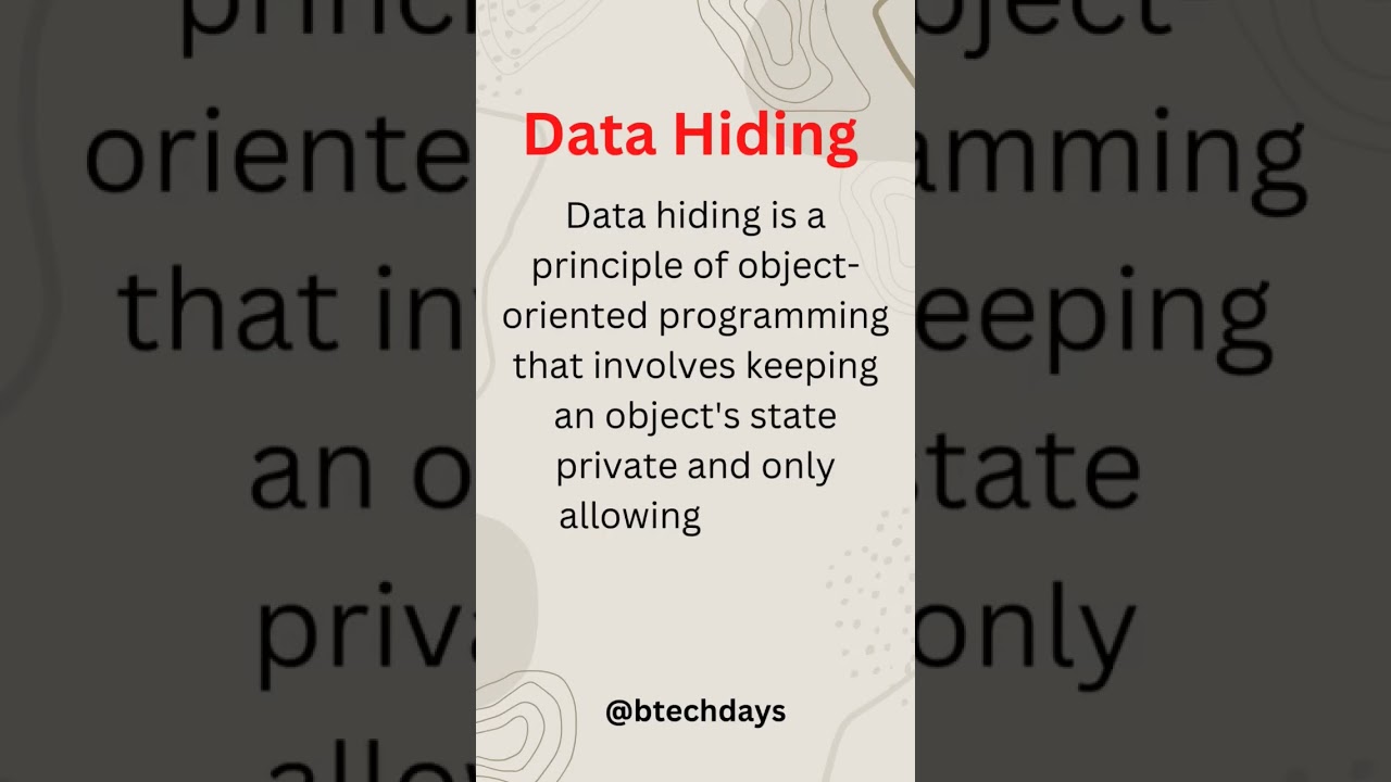 Java Data Hiding Explained