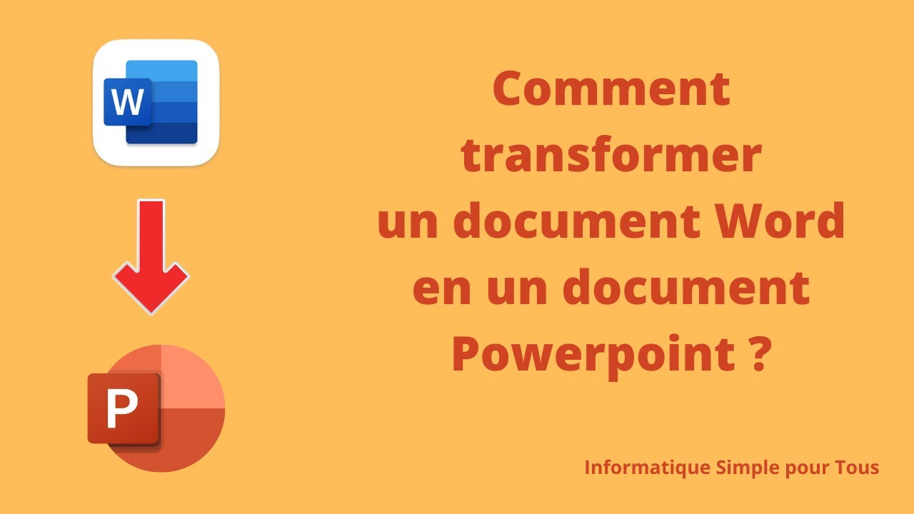 Convertir Word en PowerPoint facilement 📄➡️🎥