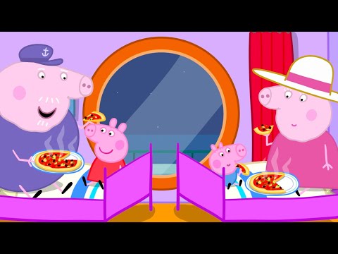 Peppa Pig Goes on a CRUISE Ship Holiday🚢🍕 | Full Episodes | Pizza Party at Sea|Mini Movie 15 Minutes